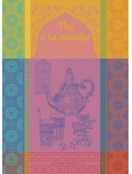 Garnier-Thiebaut Geschirrtuch The Menthe Rose 56x77 Cm 100% Gekämmte Baumwolle 