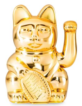 Donkey Winkekatze Shiny Lucky Cat Gold 