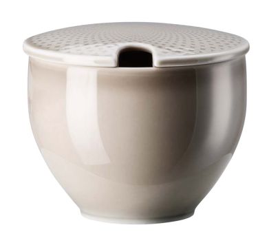 Rosenthal Selection Junto Pearl Grey Zuckerdose mit Einschnitt 