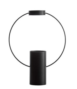 Sagaform Moon Vase klein schwarz 16x5x21 cm 