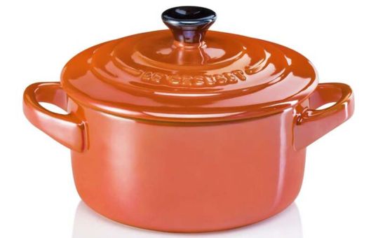 Le Creuset Mini Cocotte Metallics Ofenrot 