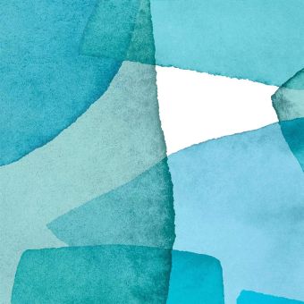 Garnier-Thiebaut Serviette Aqua Mineral 45x45 Cm 50% Leinen/50% Baumwolle 