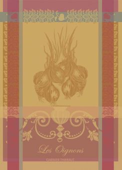 Garnier-Thiebaut Geschirrtuch Les Oignons Ambre 56x78 Cm 100% Gekämmte Baumwolle 