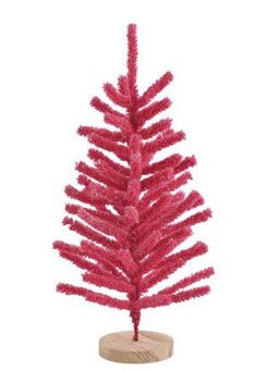 Gift Company Silva Deko-Weihnachtsbaum beflockt H45 cm pink 