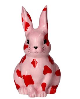 Gift Company Mignon Deko Hase Leo M rosa/rot 