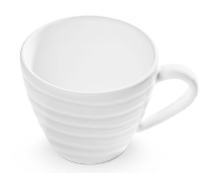 Gmundner Keramik Weißgeflammt, Kaffeetasse Gourmet 0,2L 