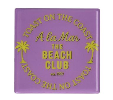 Gift Company Love Tiles Untersetzer Motiv: The Beach Club lila 