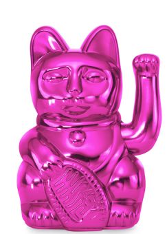 Donkey Winkekatze Shiny Lucky Cat Pink 