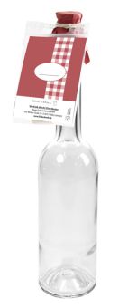 Einkochwelt Flasche Opera 350 ml mit Korken und Baking card 