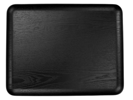 ASA Selection Holztablett Rechteckig Schwarz Wood L 36 cm B 28 cm H 1,5 cm 