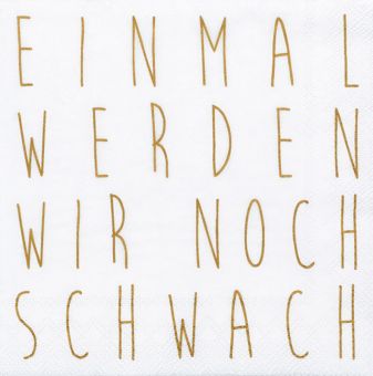 Räder Cocktailserviette 25x25cm Einmal werden wir... 