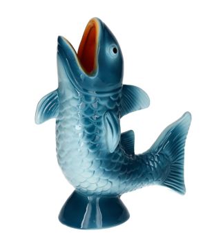 Gift Company Mignon Vase Fisch M blau 
