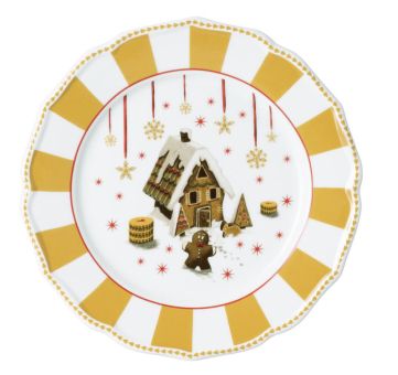 Hutschenreuther Teller flach 22 cm Christmas Love beige 