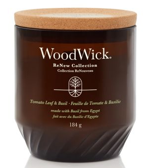 WoodWick Jar mittel Renew Tomato Leaf & Basil 