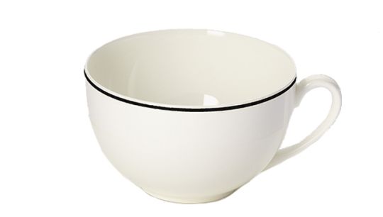 Dibbern Simplicity Kaffee Obertasse rund 0,25 l Schwarz 