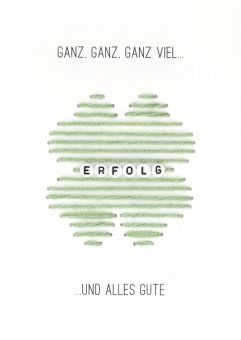 Räder Fadenfreudekarte Ganz,ganz,ganz viel Erfolg 