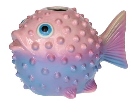 Gift Company Mignon Vase Kugelfisch M rosa/blau 