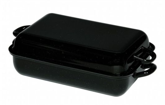 Riess Profi Bratpfanne mit Deckel 37x26 cm 