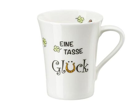 Hutschenreuther My Mug Collection Worte Becher mit Henkel W-Eine Tasse Glück 