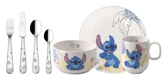 Villeroy & Boch Kindergeschirr Set 7tlg. 26,5x13,5x28cm Disney Stitch 