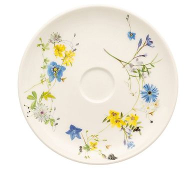 Rosenthal Selection Brillance Fleurs des Alpes Kombi-Untertasse Coup 