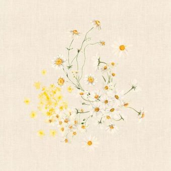 Garnier-Thiebaut Serviette Daisy Chanvre 45x45 Cm 50% Leinen/50% Baumwolle 