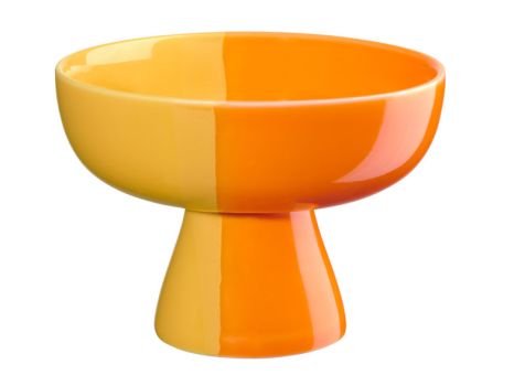 ASA Selection Schale Auf Fuß, Orange Smoothie Joy, L. 110mm, B. 110mm, H. 80mm 