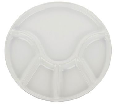 Kela Fondueteller Anneli Keramik weiß 2 cm Ø 21,5 cm 