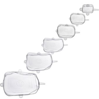 Westmark 6 Frischhaltedeckel aus Silikon Square 