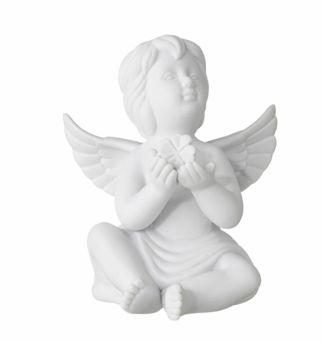 Rosenthal Engel mit Glücksklee Engel Klein Weiss Matt Engel Klein 