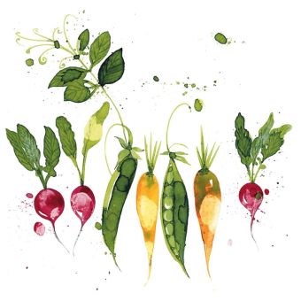 Paperproducts Design Servietten 33x33 cm Green Vegetable 