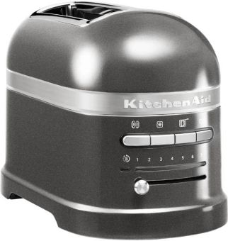 KitchenAid Artisan 2er Toaster Medaillon Silber 5KMT2204EMS 