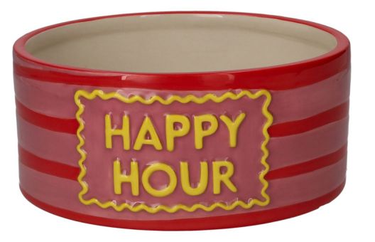 Gift Company Love Pets Futternapf M Motiv: Happy Hour rosa 