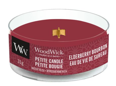 WoodWick Duftkerze Petite Elderberry Bourbon 