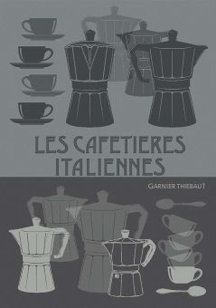 Garnier-Thiebaut Geschirrtuch Cafetiere Italienne Vert De Gris 50x70 Cm 100% Baumwolle 