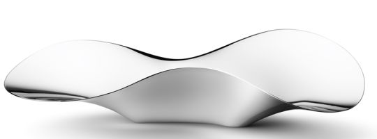 Georg Jensen Erdbeerschale Indulgence Edelstahl 