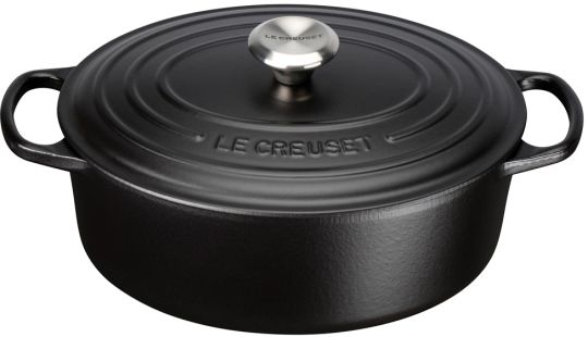 Le Creuset Bräter Oval Signature 31 cm Schwarz 