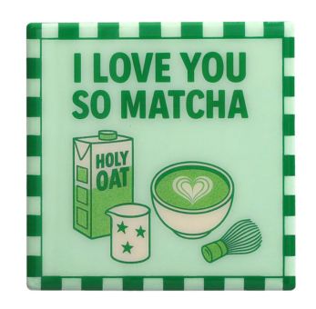 Gift Company Love tiles Untersetzer Motiv: I love you so Matcha grün 