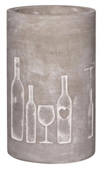 Räder P.e.t. Vino Beton Weinkühler Flasche + Glas ca. 21 cm hoch 
