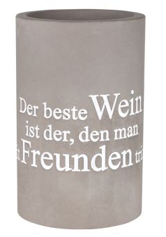 Räder Flaschenkühler Der beste Wein Ø 13,5 cm H 21,5 cm 
