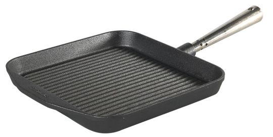 Skeppshult Professional Grillpfanne 25x25 cm Edelstahlgriff & Gegengriff 