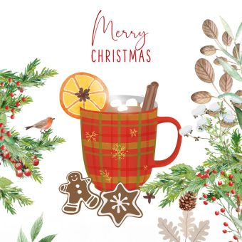 Paperproducts Servietten 33x33 cm Grog 