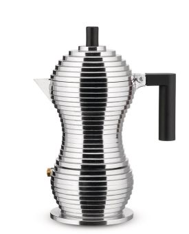 Alessi Pulcina Espressokaffeekocher Schwarz 