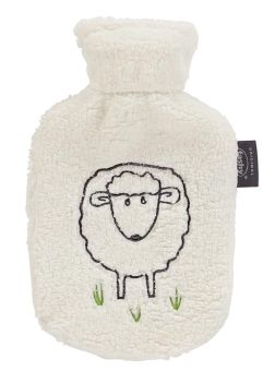 Fashy Wärmflasche mit Flauschbezug Schaf Dolly 0,8 L 