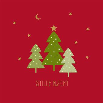 Paperproducts Servietten 33x33 cm Stille Nacht rot 