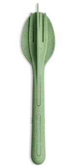 Koziol Besteck-Set 3-tlg. Klikk nature leaf green 