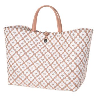 Handed By Shopper L Motif Bag copper blush with white pattern 