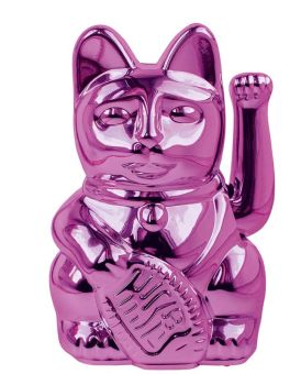 Donkey Winkekatze Mini Lucky Cat Shiny Pink 