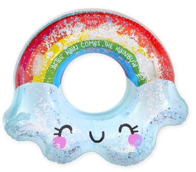 Legami XXL-Schwimmring aufblasbar Rainbow 