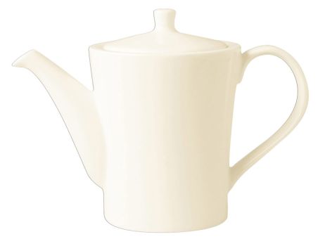 RAK Porcelain Fine Dine Ivoris white Kaffeekanne & Deckel Ø 8.7 cm / Ht. 11.8 cm / Cont. 35 cl 